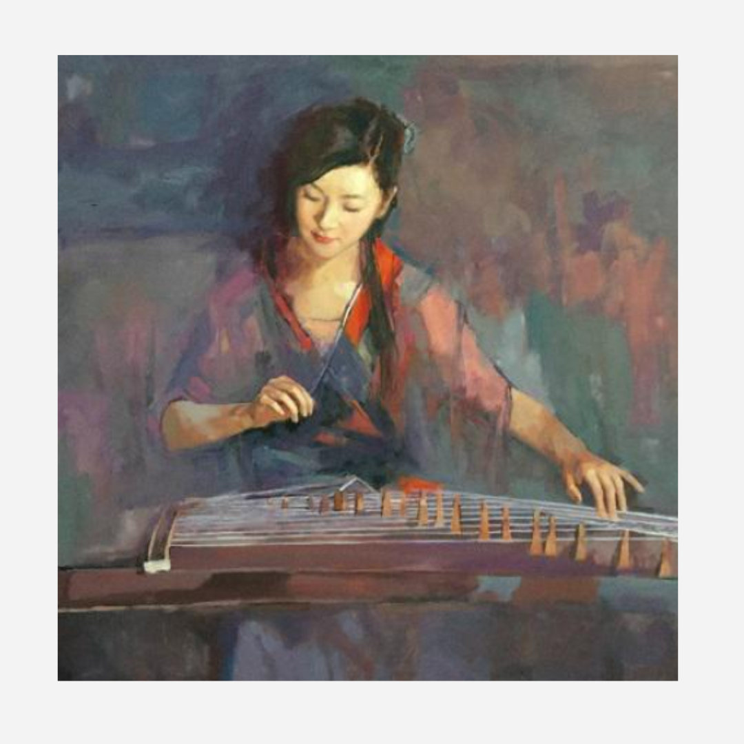 Guzheng Player (113 X 113 CM)