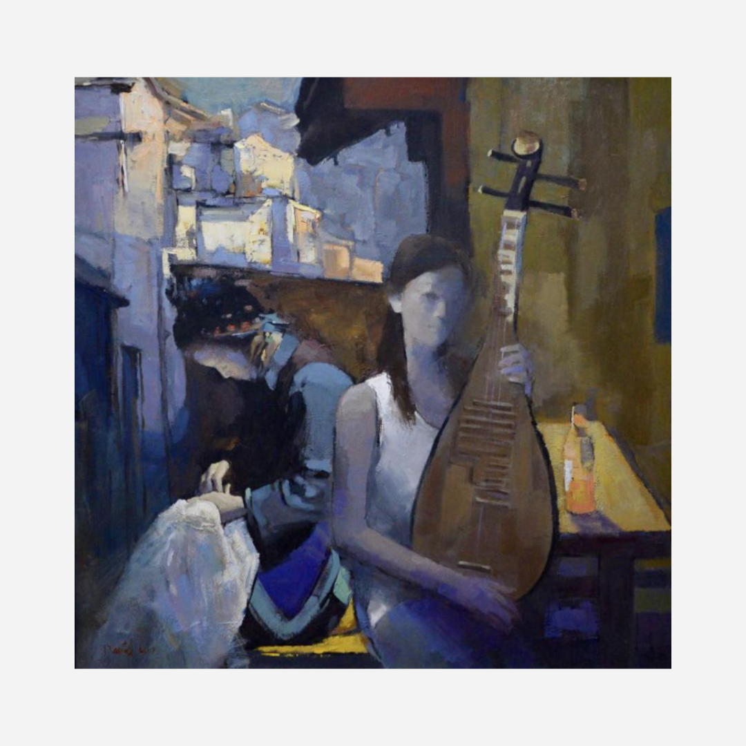 Loving Mother And Daughter (81 X 81 CM)