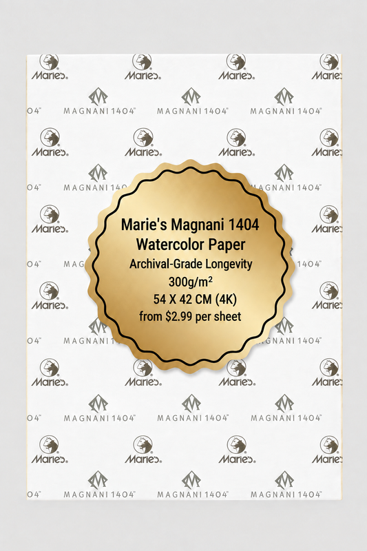 Marie's Magnani 1404 Premium Fine Art Paper - Professional Series 55 X 42 CM 300g 20 sheets per pack