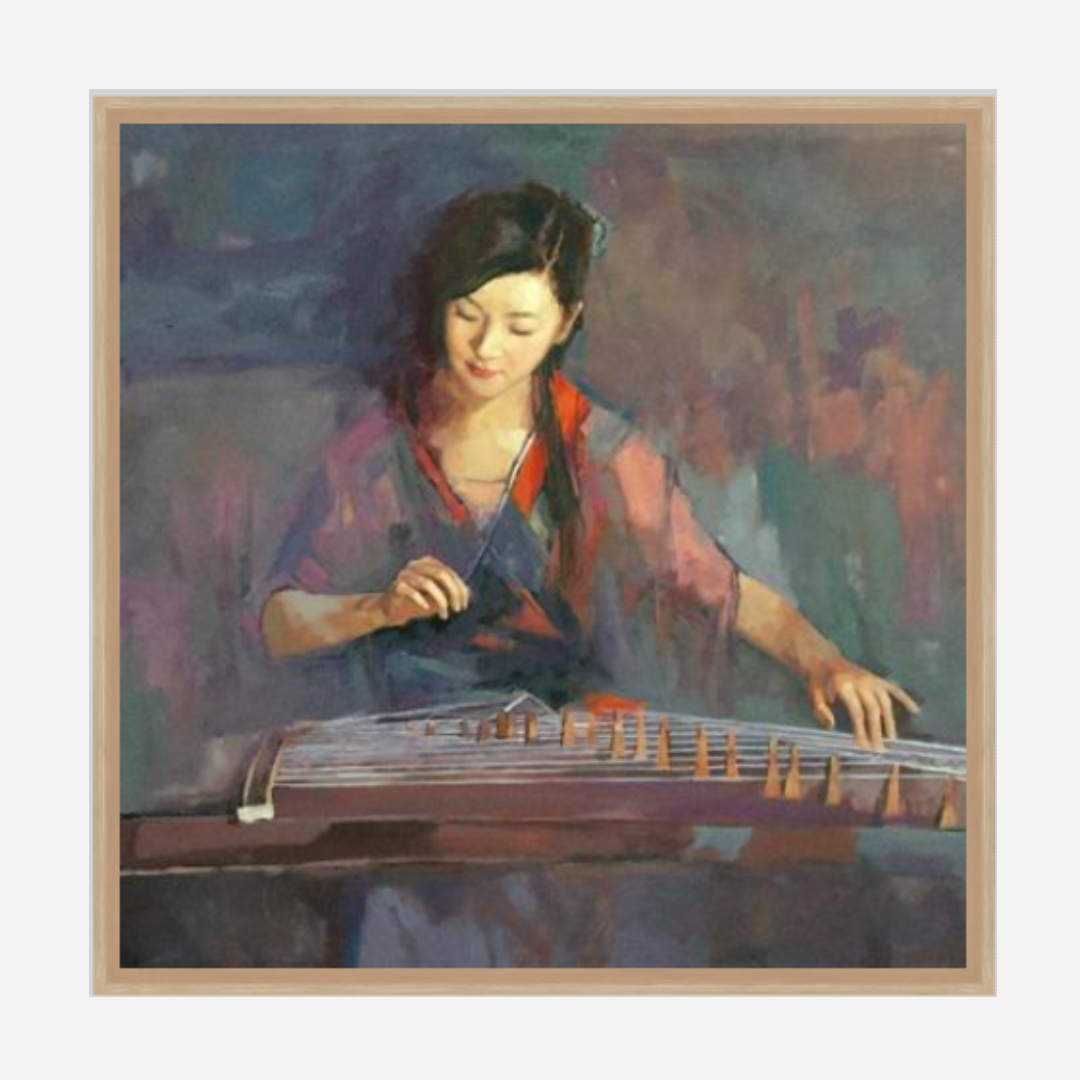 Guzheng Player (113 X 113 CM)