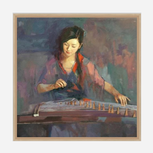 Guzheng Player (113 X 113 CM)