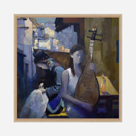 Loving Mother And Daughter (81 X 81 CM)