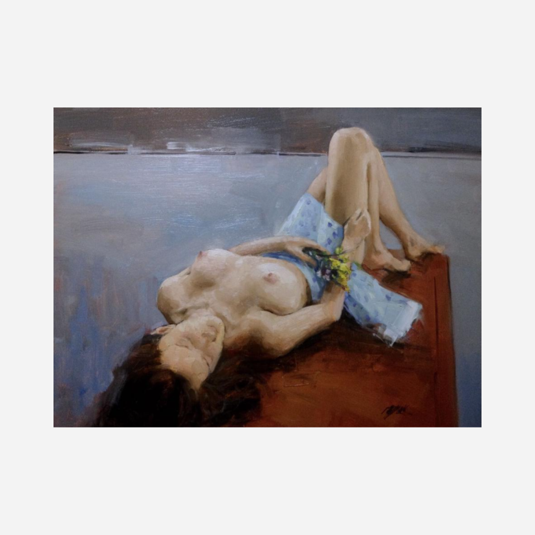 Nude Woman Relaxed (61 X 81 CM)